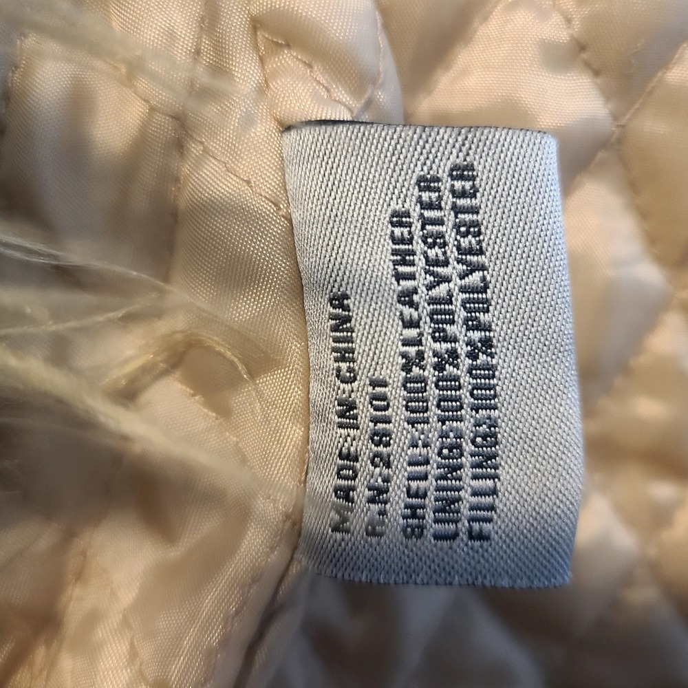 rave Beige Faux Suede Jacket with Faux Fur Trim - Picture 7 of 7